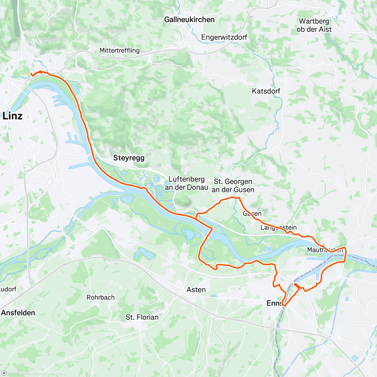 Map of the activity, 🌥 Fahrt am Nachmittag