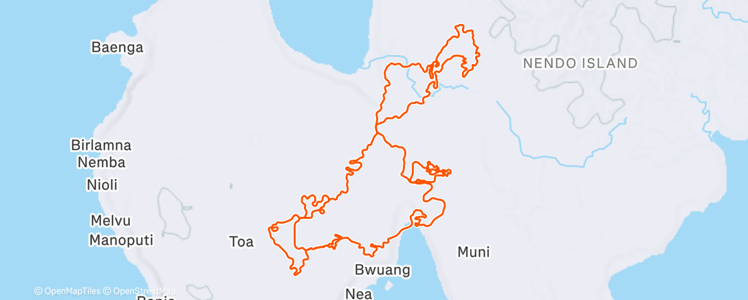 Карта физической активности (Zwift - Shisa Shakedown in Makuri Islands)