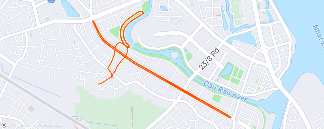 Map of the activity, Morning Run