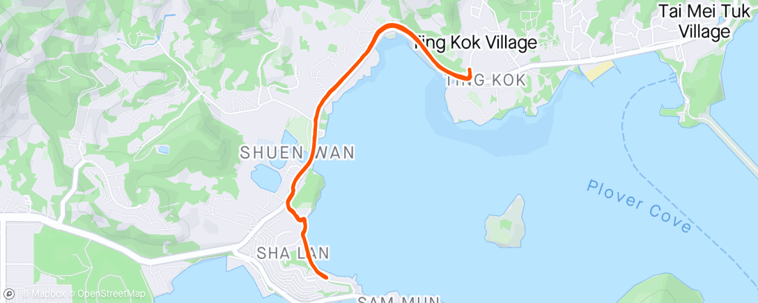 Map of the activity, Stretchy six in Shuen Wan