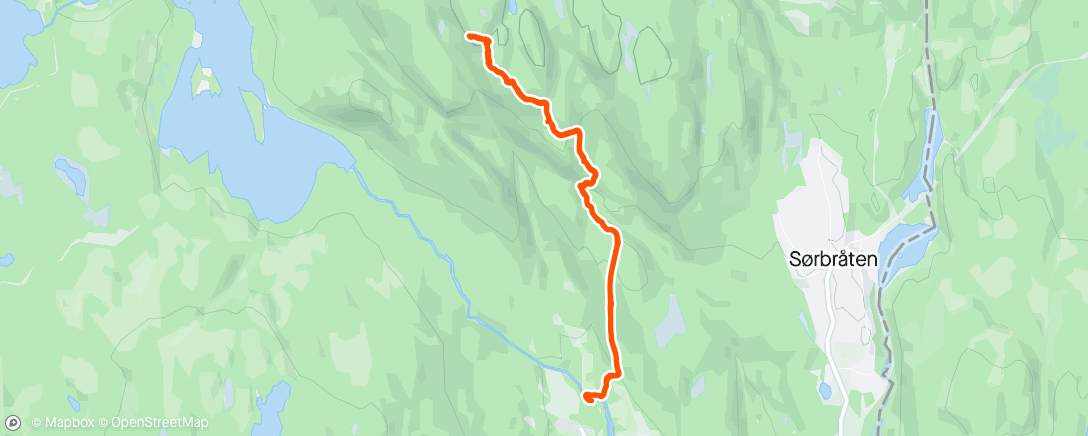 Map of the activity, Kveldstur med Oda✨🌲🌳