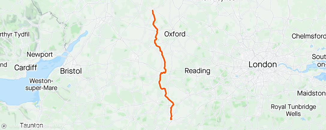 Map of the activity, Cotswolds tour day 3