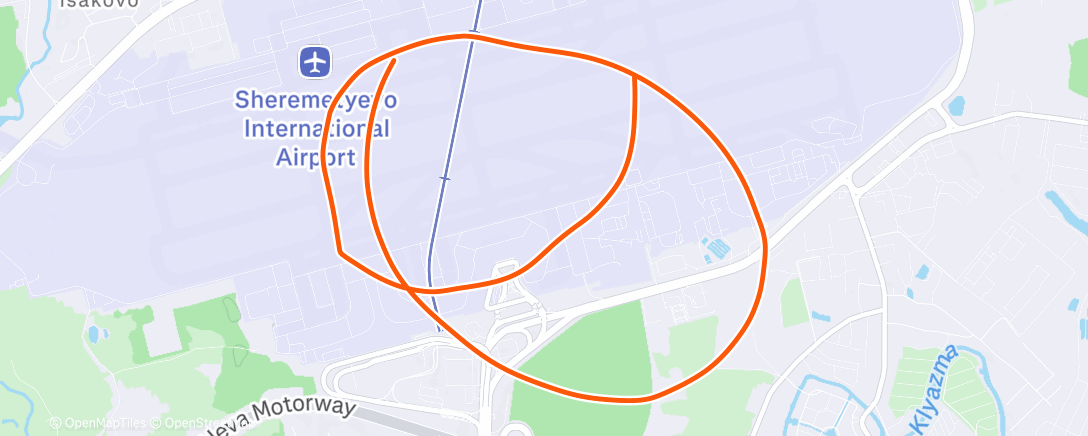 Карта физической активности (Morning Run)