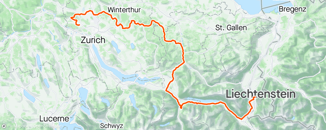 Map of the activity, Tour de Suisse #2