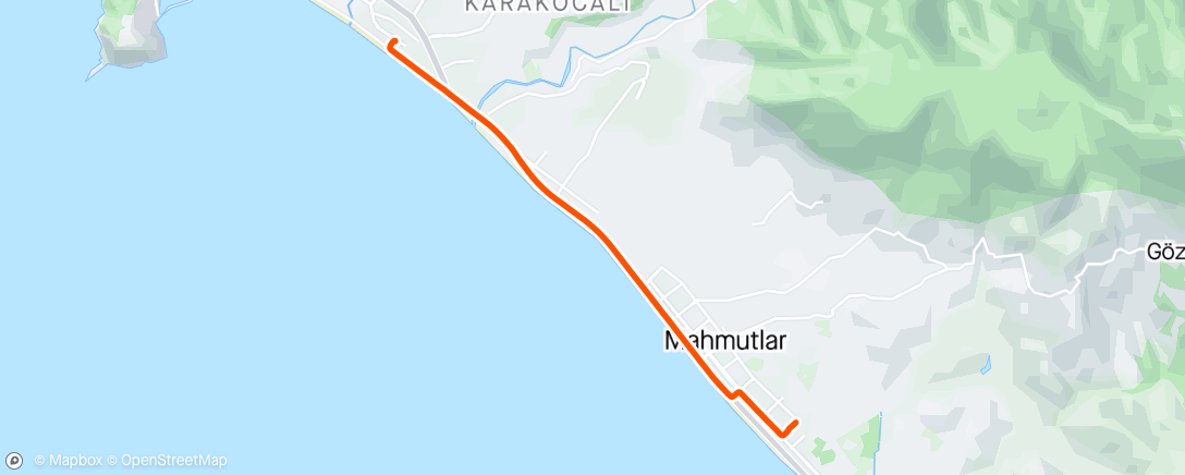 Map of the activity, Thank you kind Turkish driver