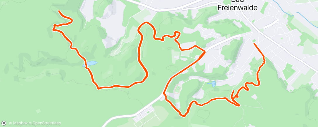 Map of the activity, Long trail run