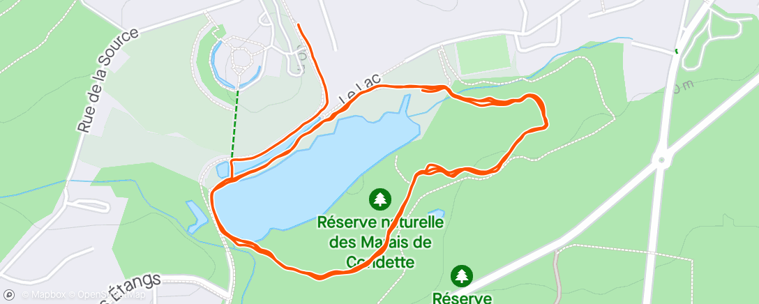 アクティビティ「Course à pied du midi」の地図