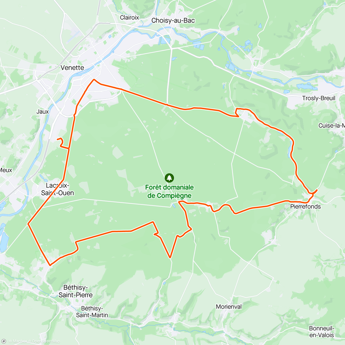 Map of the activity, Roubaix D-1 🤩