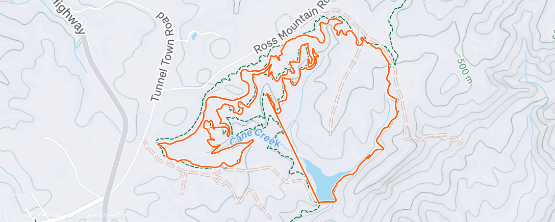 Map of the activity, Frosty's Night 🌙  Ride - Stumphouse