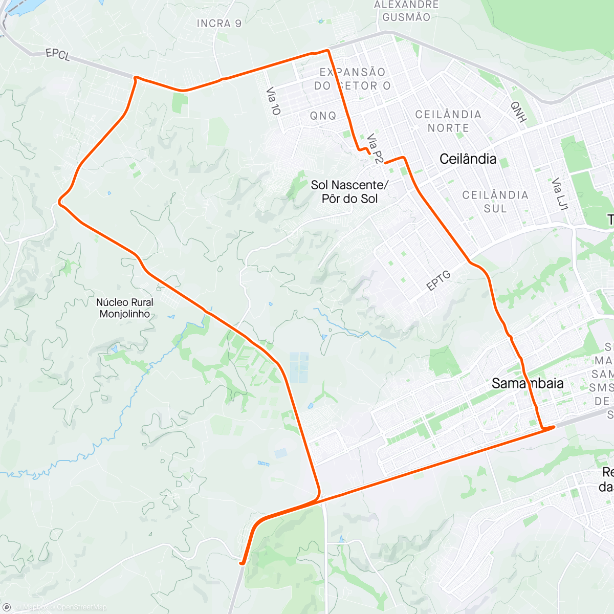 アクティビティ「DF 180-SAMAMBAIA」の地図
