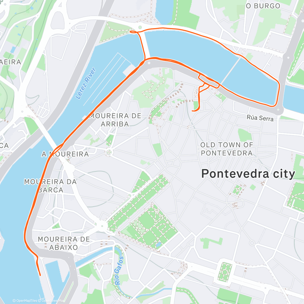 Карта физической активности (Evening Run)