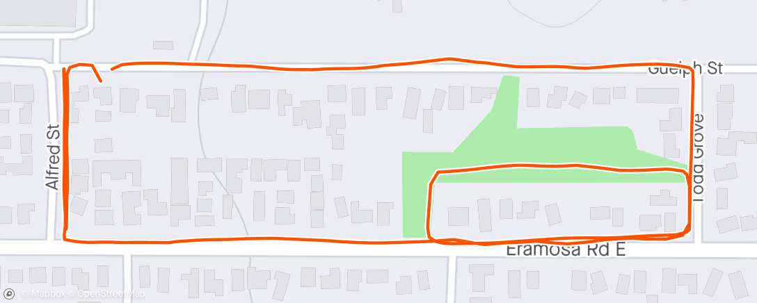 Map of the activity, Afternoon Walk 2