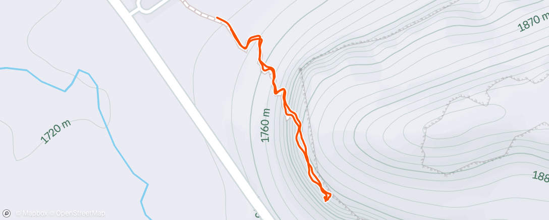 Map of the activity, Climb