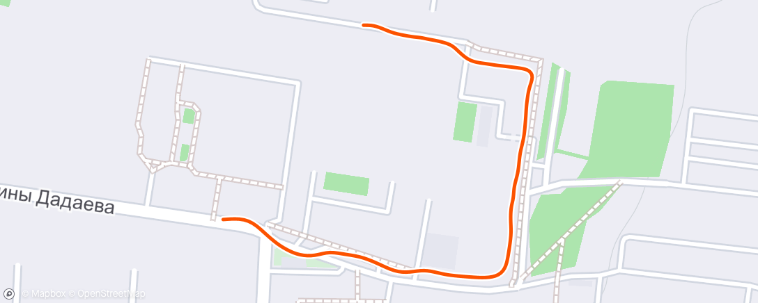 Map of the activity, Вечерняя прогулка