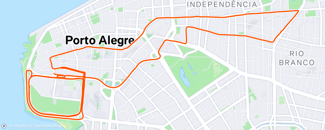 Map of the activity, Evening Ride