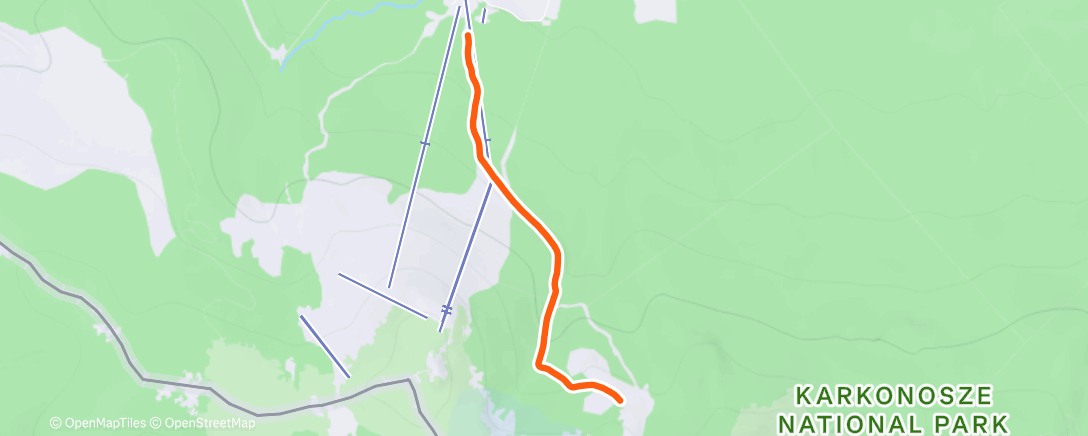 Map of the activity, Afternoon Backcountry Ski