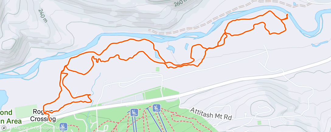 Map of the activity, Afternoon Mountain Bike Ride