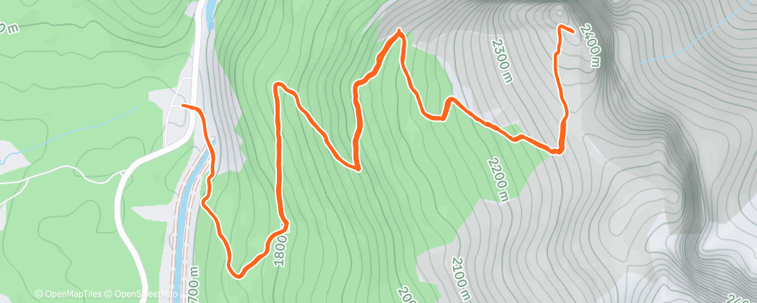 Карта физической активности (Morning Hike)