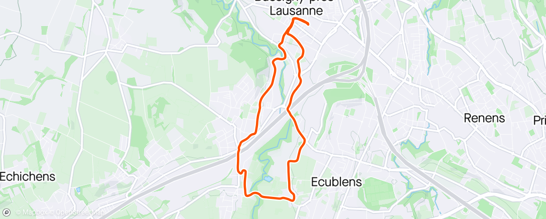 Map of the activity, Marcher & courir Foulée tour No 10