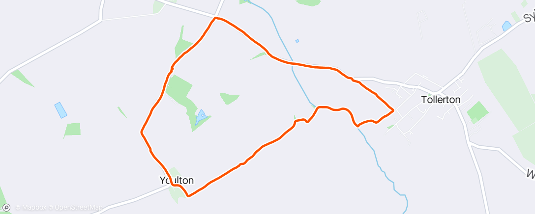 Map of the activity, The Tollerton loop