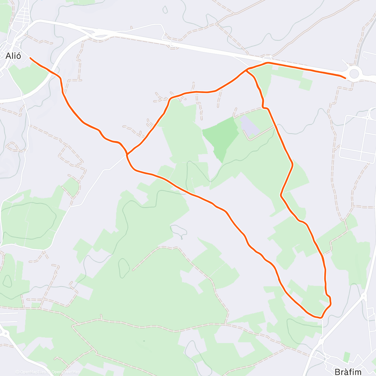 Mapa de la actividad (Morning Trail Run)