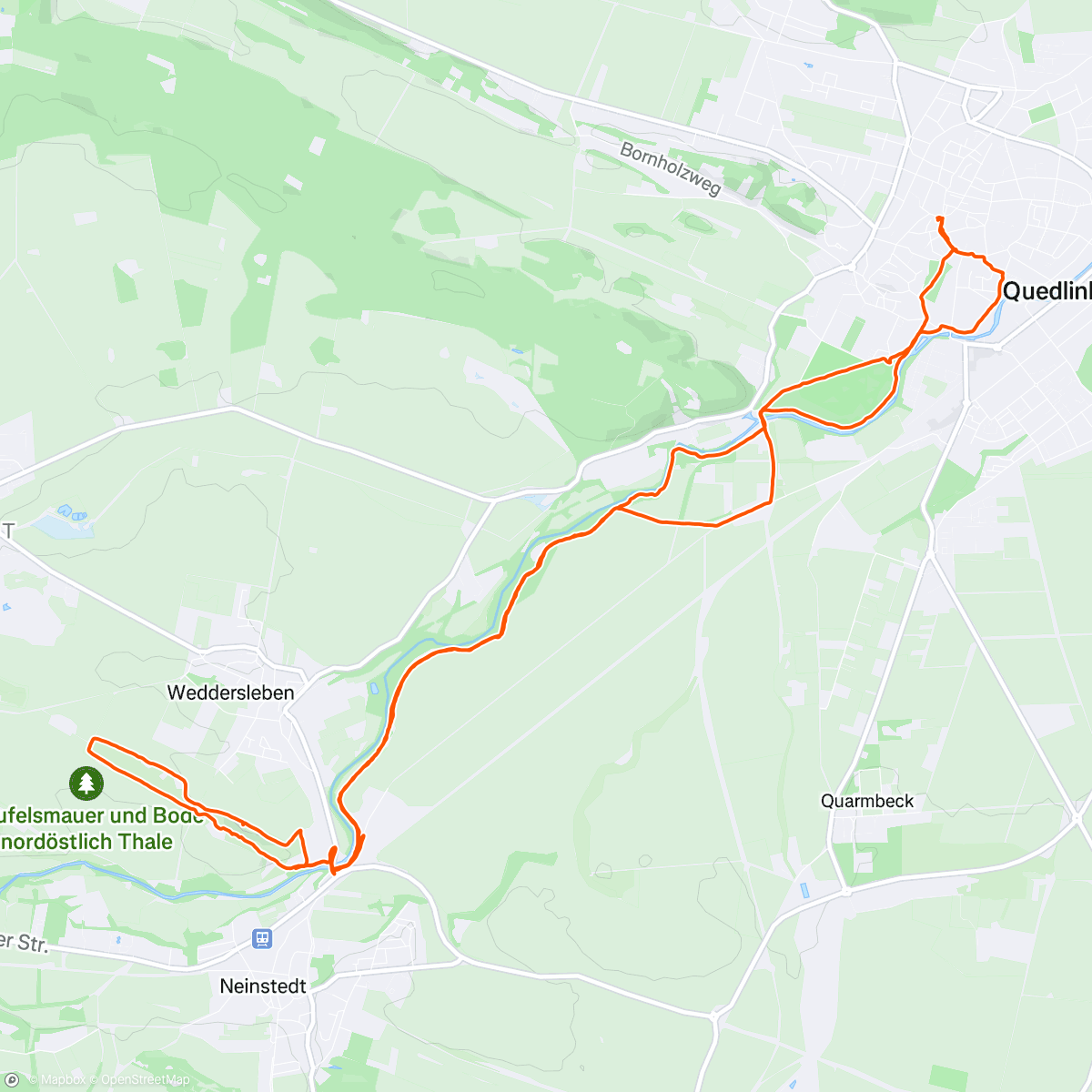 Map of the activity, Weihnachtswanderung