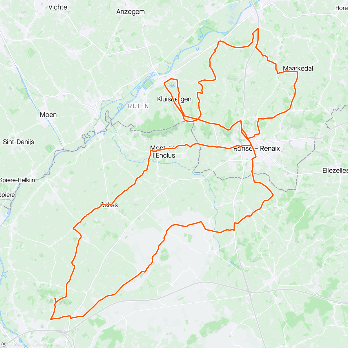 Map of the activity, Reco Ronde