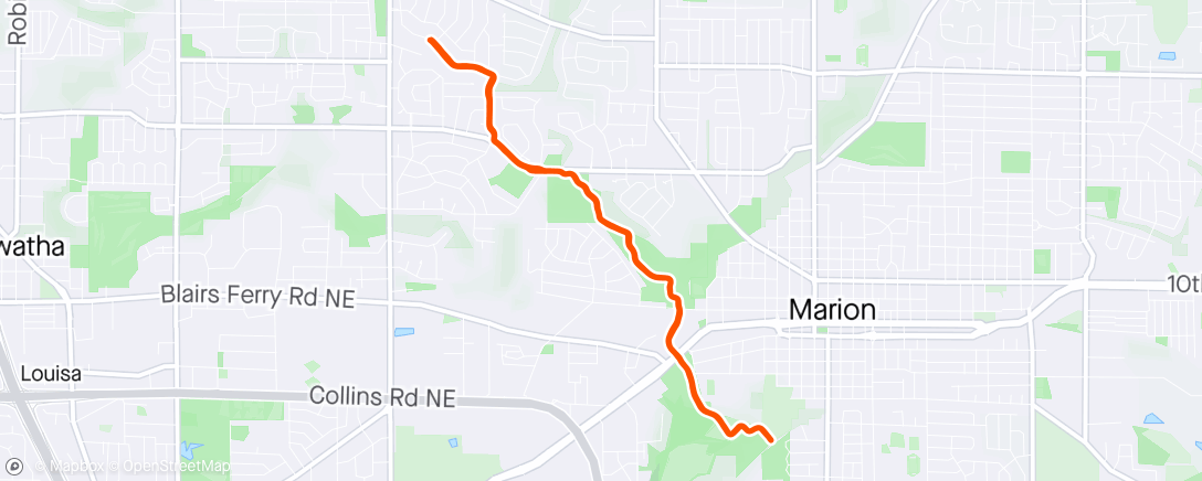 Map of the activity, Boyson Trail