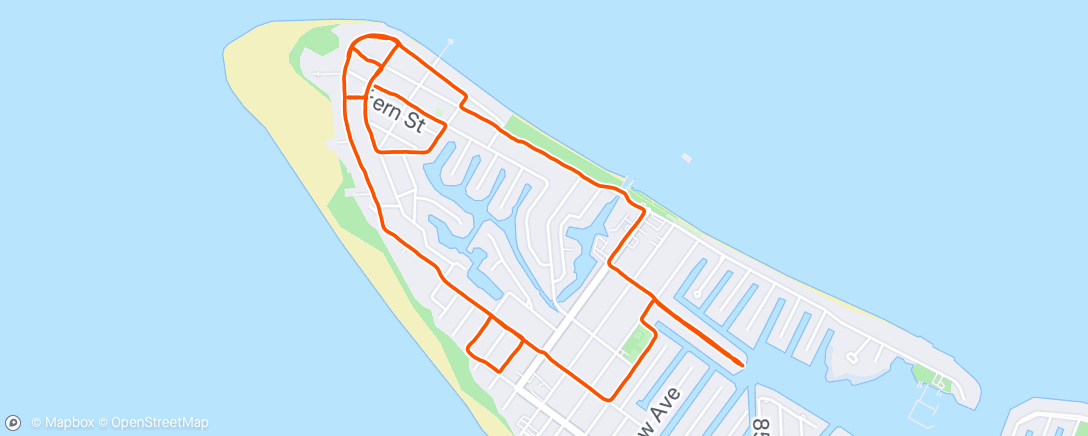 Map of the activity, Lunch Run