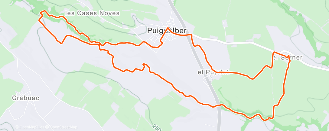 Map of the activity, Carrera de montaña matutina
Sant Silvestre Puigdàlber 
8 General