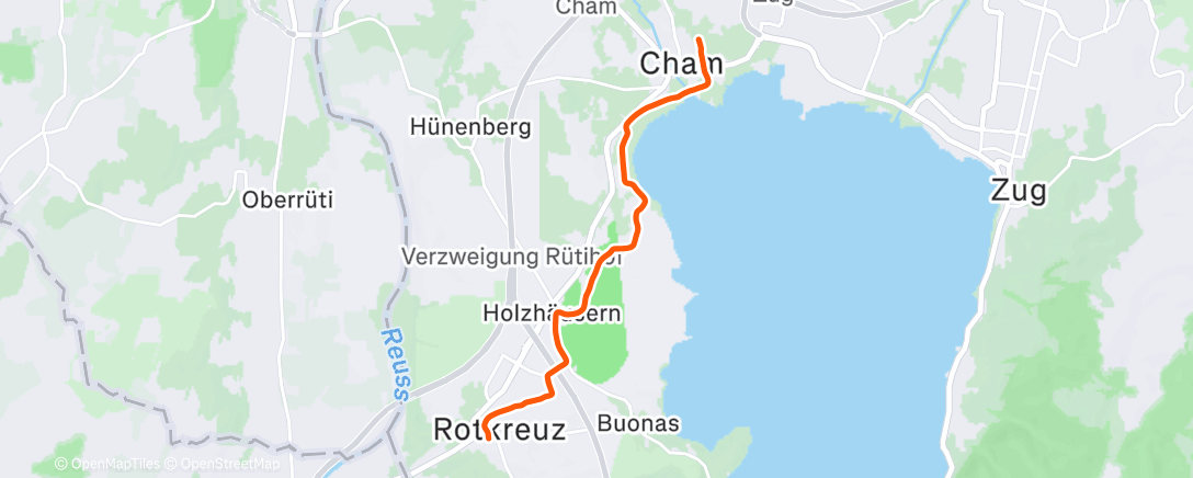 Map of the activity, Night Run