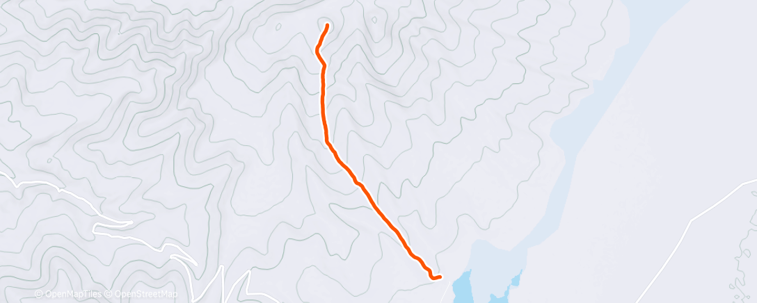 Map of the activity, Morning Trail Run