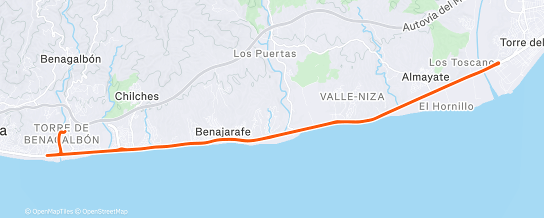 Map of the activity, Morning Ride