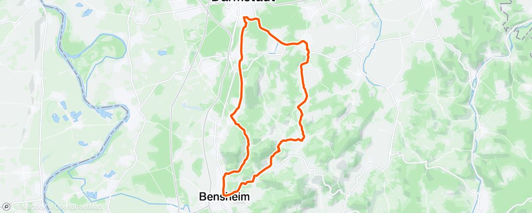 Map of the activity, Fahrt am Sonndach