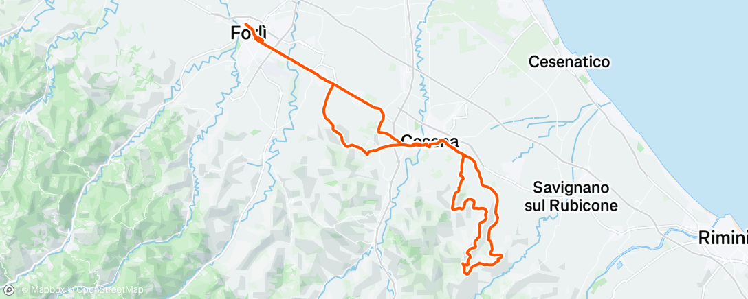 Carte de l'activité Giro mattutino