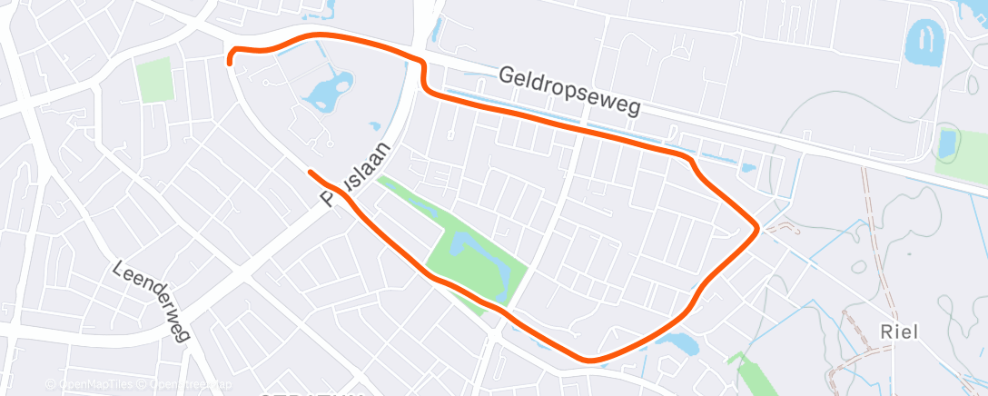 Map of the activity, Ochtendloop