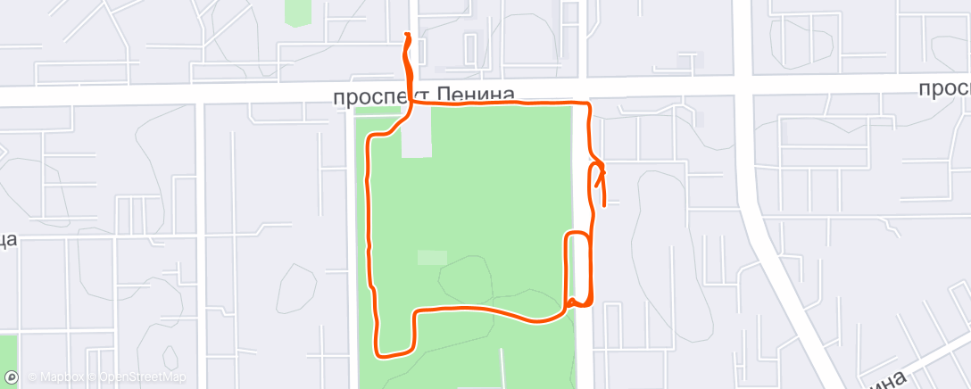 Map of the activity, Evening Walk