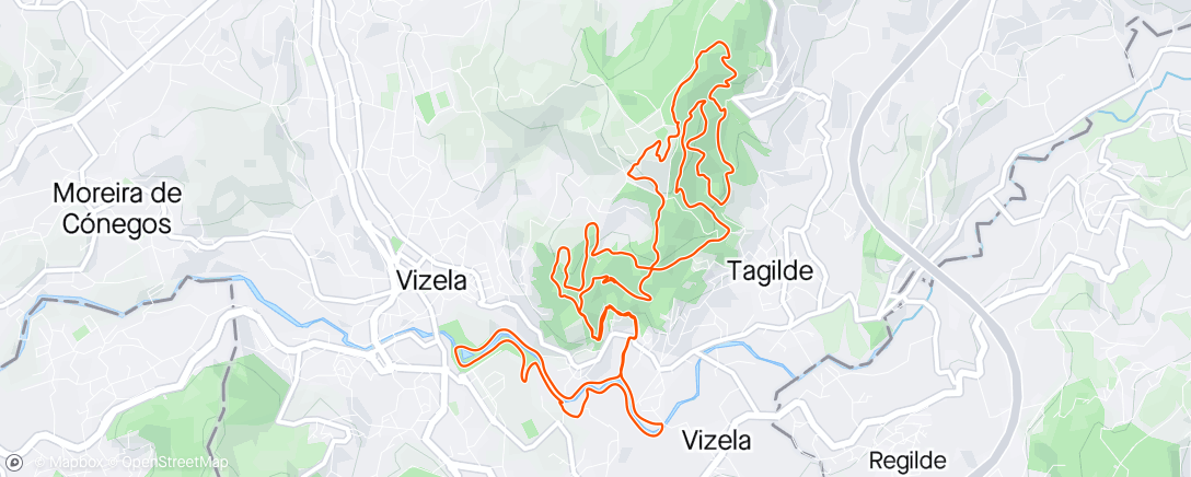 Map of the activity, Trail do Bolinhol