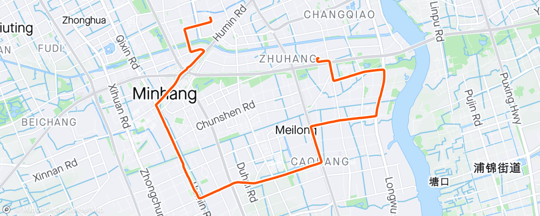 Map of the activity, Afternoon Ride