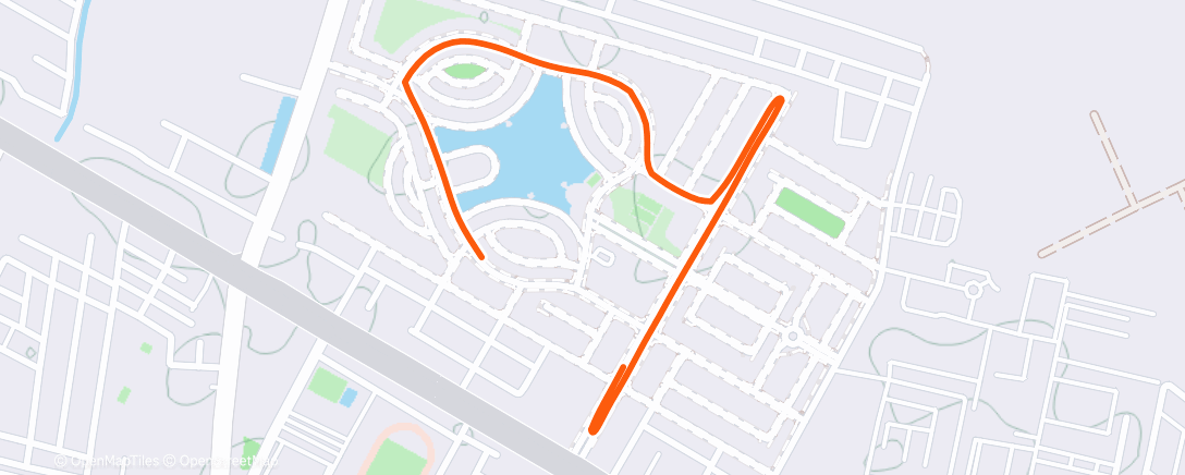 Карта физической активности (Evening Run)