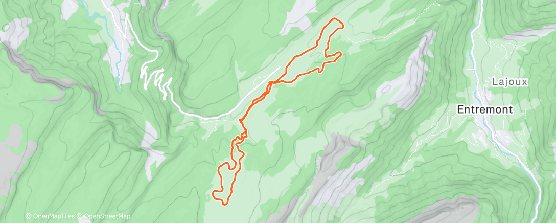 Map of the activity, Plateau des Glières
