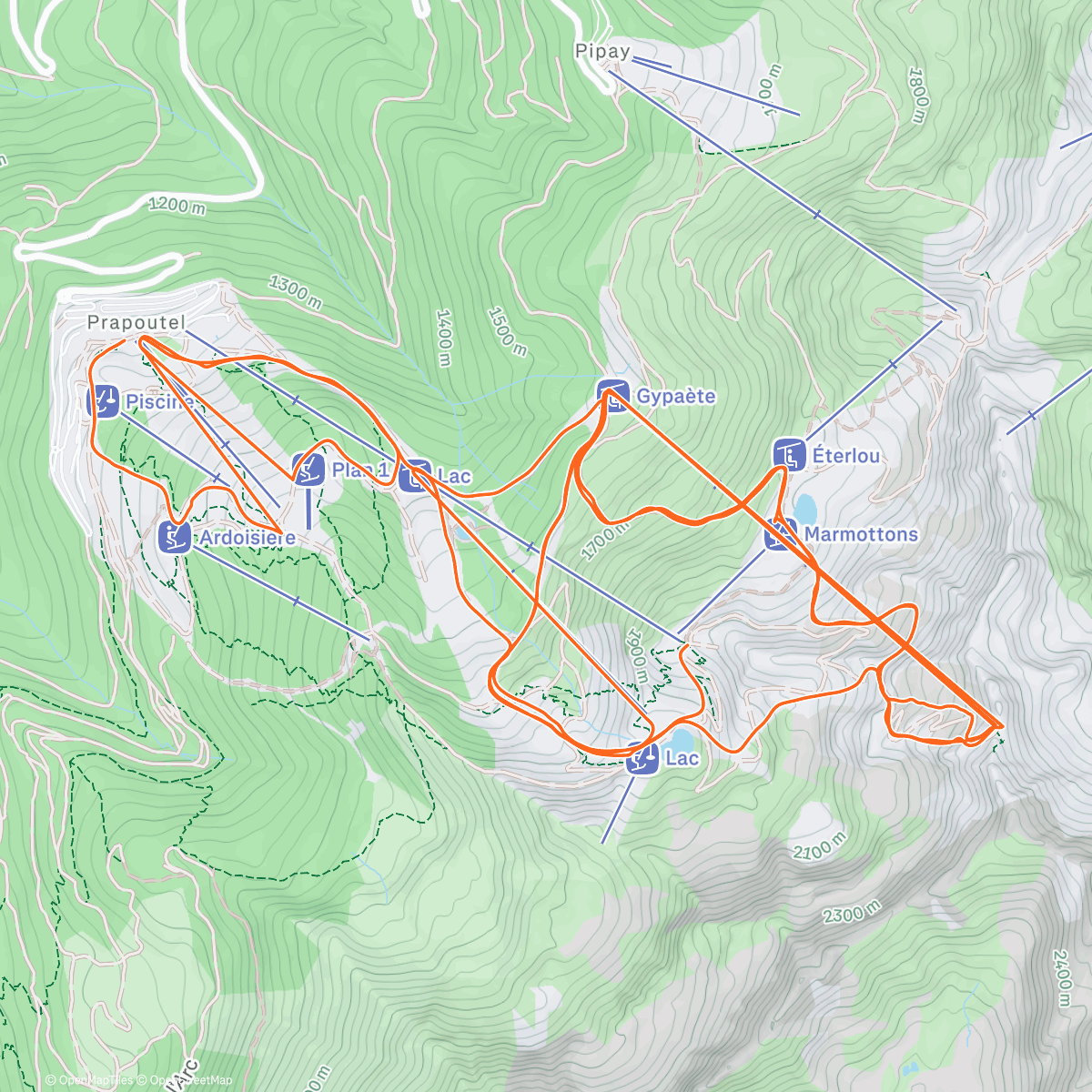 Карта физической активности (Snowboard - 7 Laux)