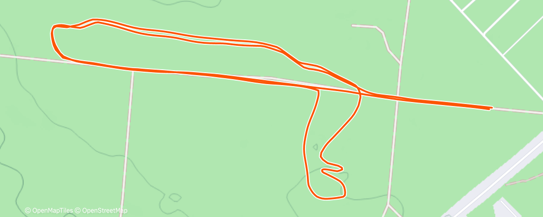 Map of the activity, Тренировка (после обеда)