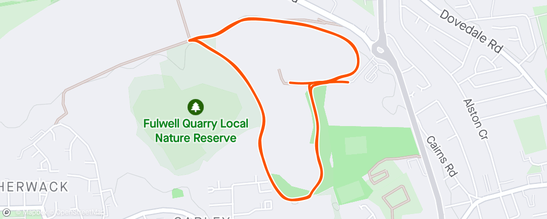 アクティビティ「Fullwell Quarry」の地図