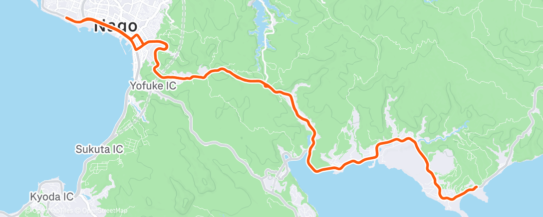 Map of the activity, Morning Ride