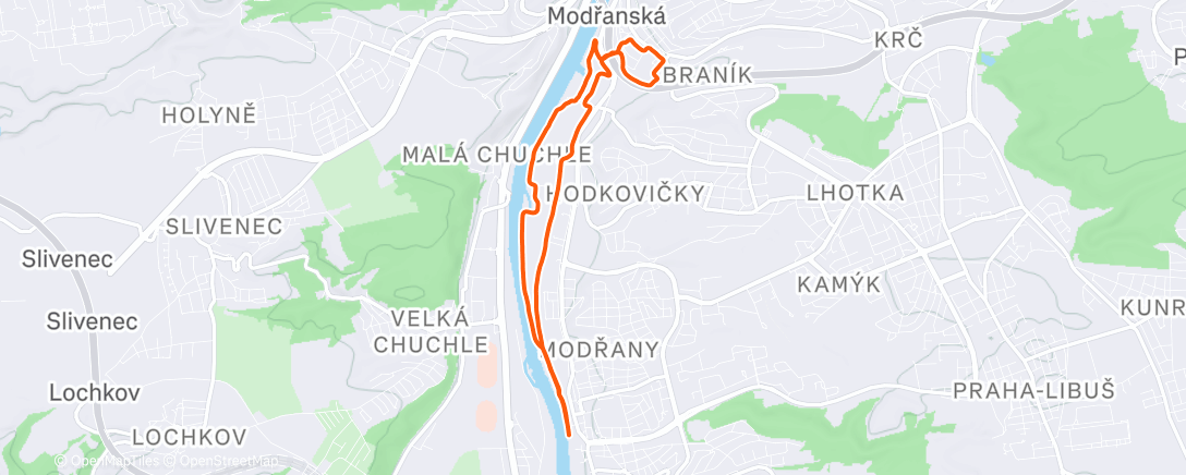 Карта физической активности (Afternoon Run)