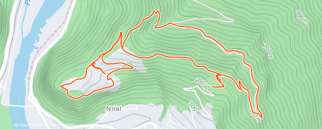 Map of the activity, Camminata pomeridianain solitaria