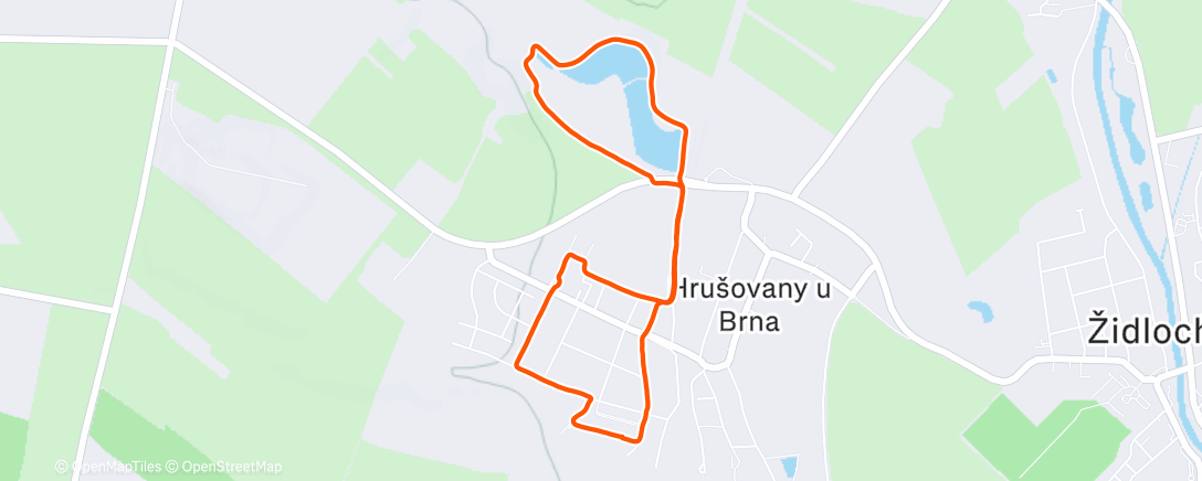 Map of the activity, Morning Run