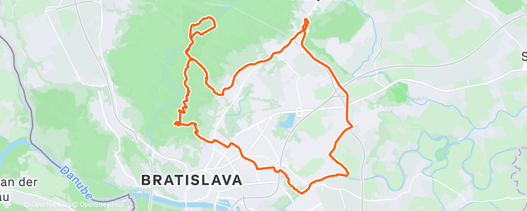 Карта физической активности (Afternoon Ride)