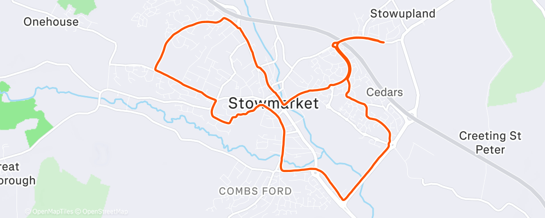 Карта физической активности (Lunch Run)